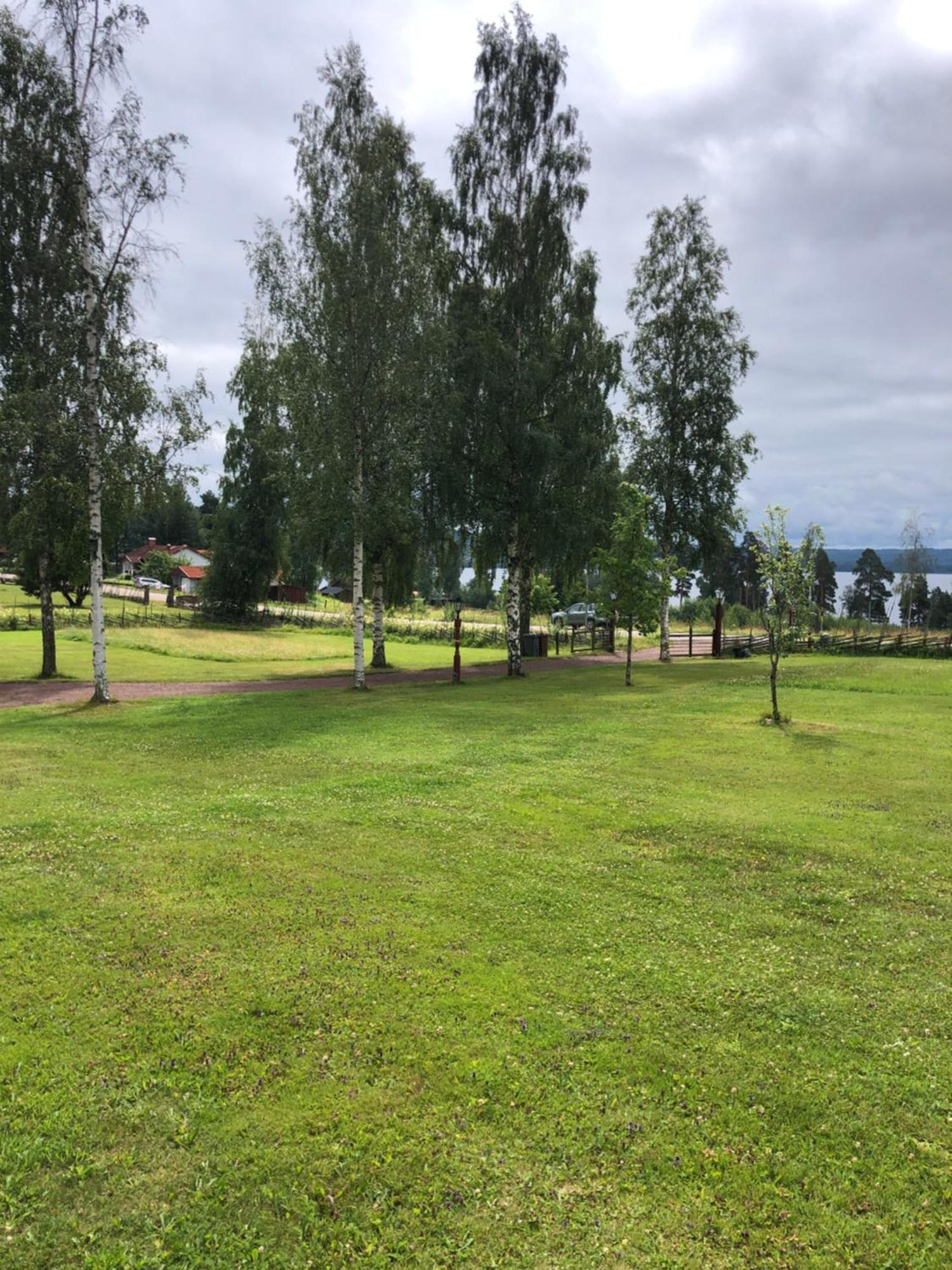 Mysigt Boende I Raettvik Med Utsikt Oever Siljan Buitenkant foto